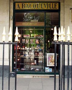 Maison Bacqueville : boutique du Palais-Royal (vitrines extérieures)