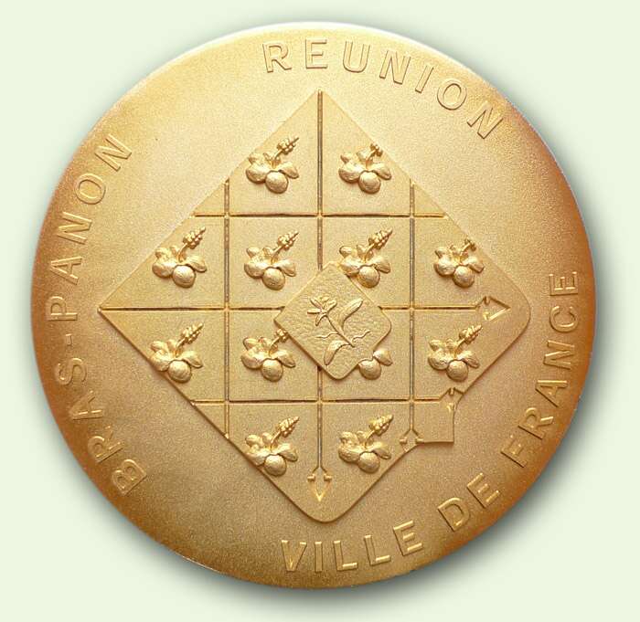 Personnalisé Attendance Award couleur bronze large 60 mm médaille avec ruban 