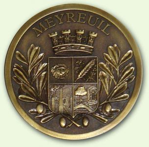 Médaille personnalisée Meyreuil Bronze (recto)