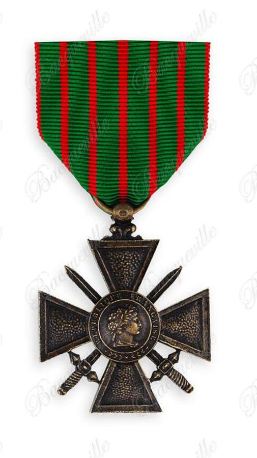 Barrette de rappel pour la médaille interalliée 1914-1918. FRANCE 