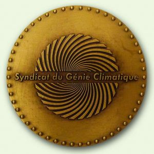 Médaille personnalisée bronze : Saint Eloi (verso)