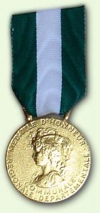 Médailles d’Honneur Régionale, Départementale et Communale